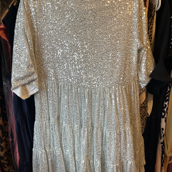 Perfect for New Years!!!
NWOT Amazing Lace My Queen Sequin Babydoll dress-Size L - Picture 3 of 5